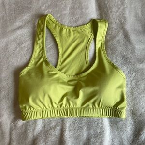 Neon sports bra size M
